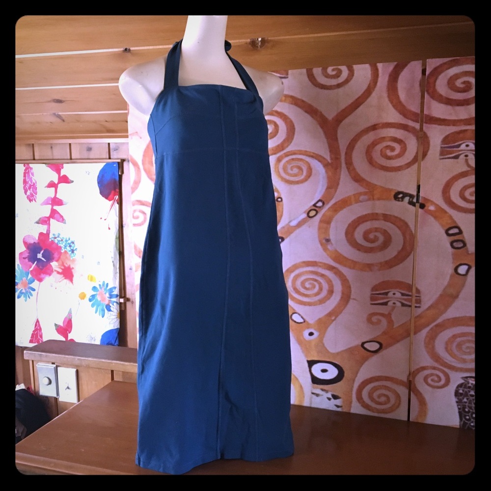 Athleta Athleisure Halter Dress, Teal